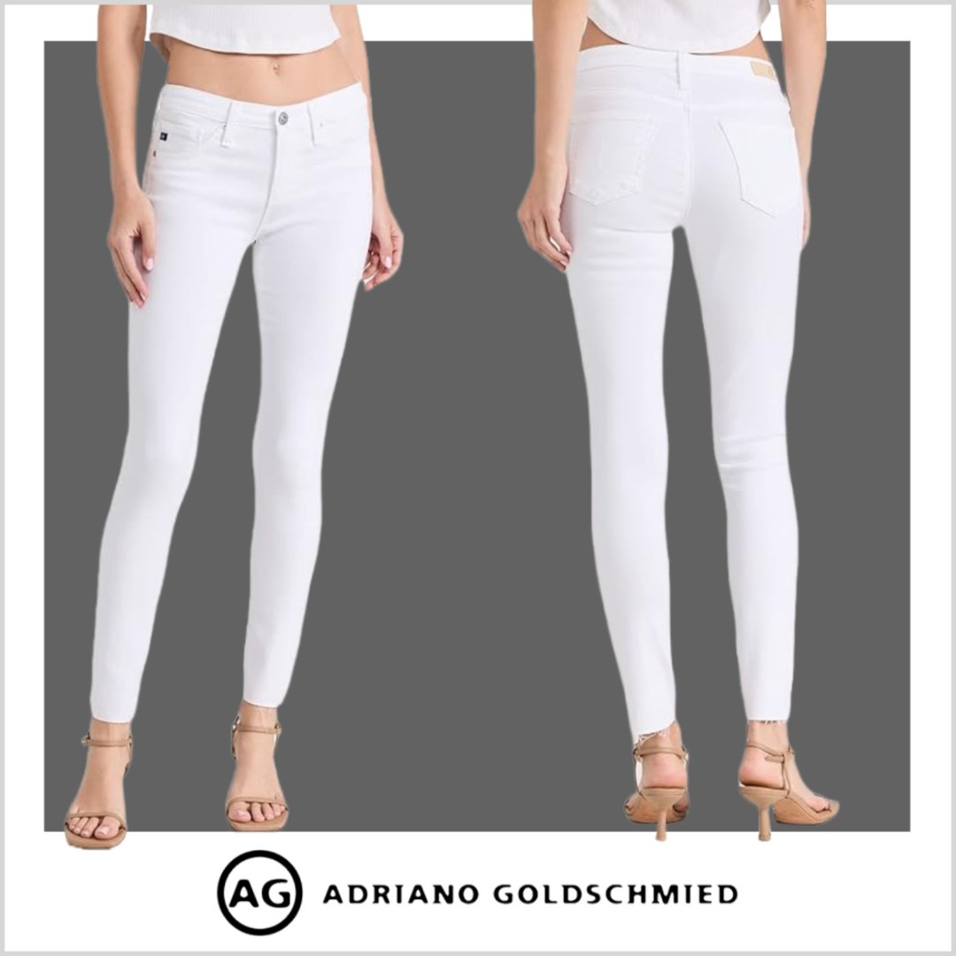 Women's Adriano Goldschmied The Stevie Slim Straight | White | Sz: 27R