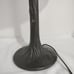 Stunning Stained Glass Lamp With Metal Wood Trunk Style Pedestal Shade 15 X8 ...