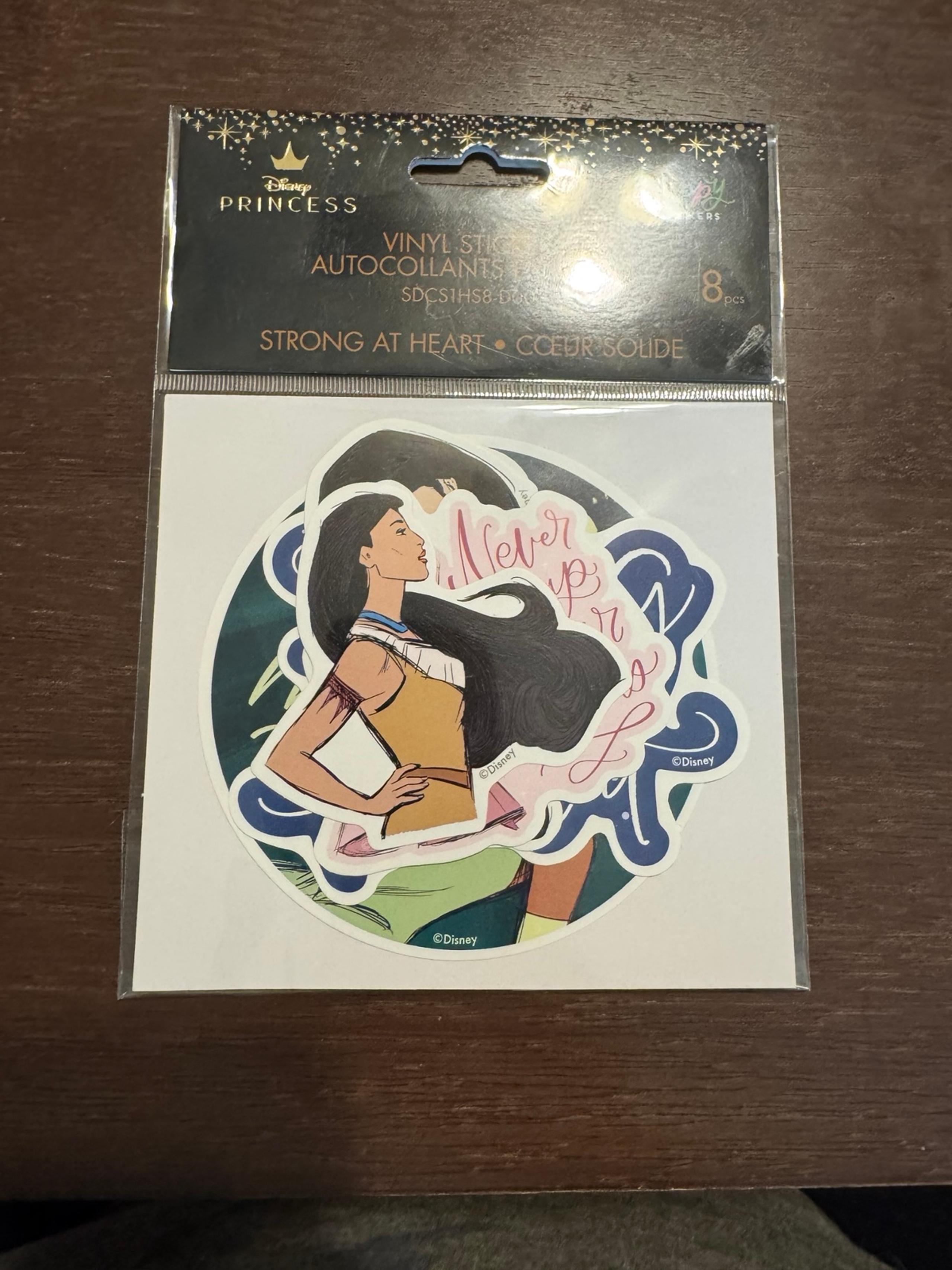Disney Princess Strong at Heart Die Cut Vinyl Decal Stickers - The Happy Planner