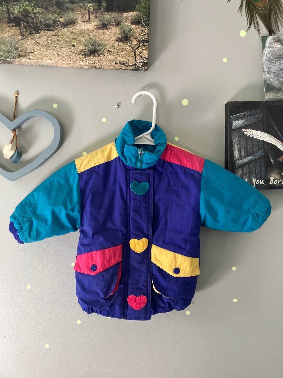 Vintage 1980’s multicolor reversible jacket