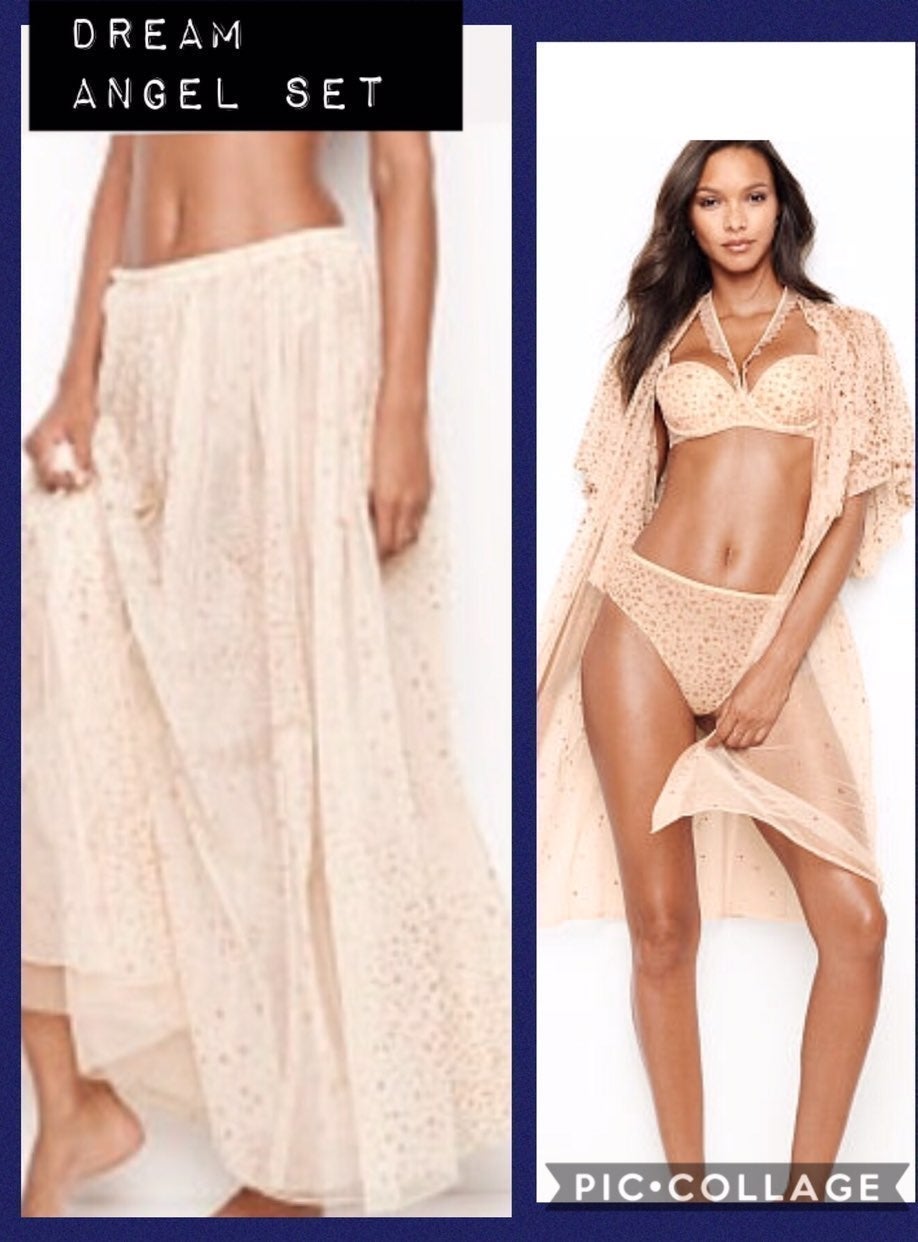 vs dream angels stars skirt rose gold RARE LIMITED EDITION