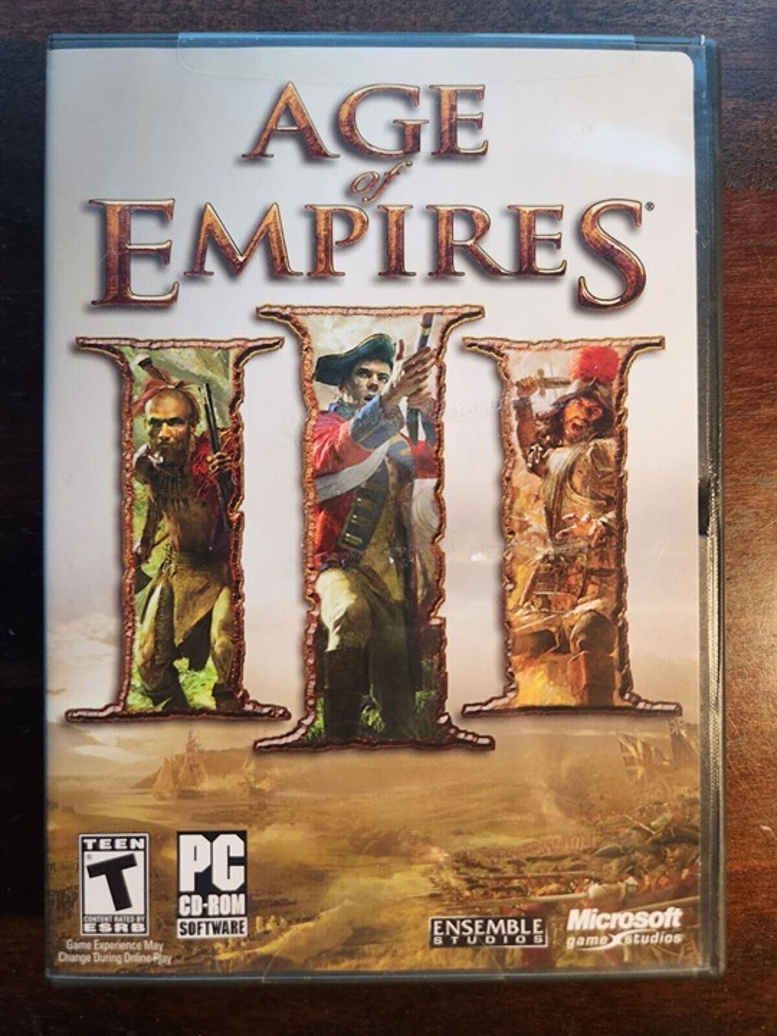 Age of Empires III 3 PC Game CD-ROM 2005 - Microsoft