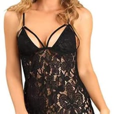 Womens Pajamas Sexy Lace Lingerie Hollow Out Bodysuits Nightdress