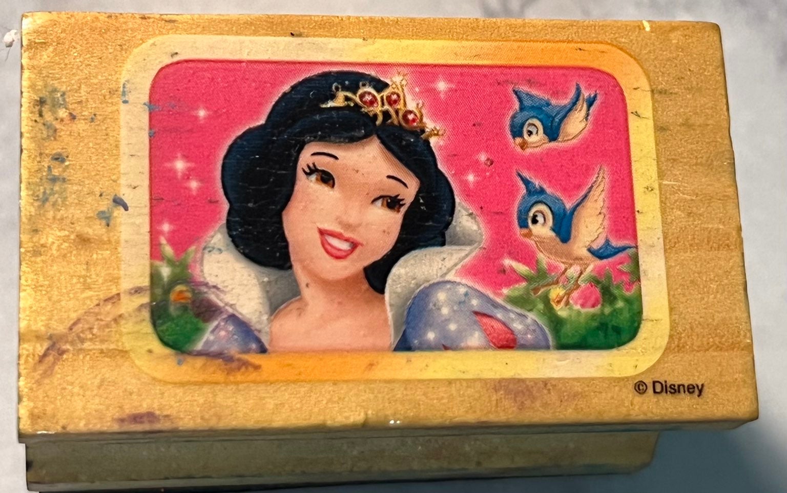 VINTAGE DISNEY SNOW WHITE RUBBER STAMP NOT AS PICTURED