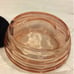 Vtg 1934 Plas Celluloid Pink Powder Bowl
