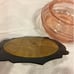 Vtg 1934 Plas Celluloid Pink Powder Bowl