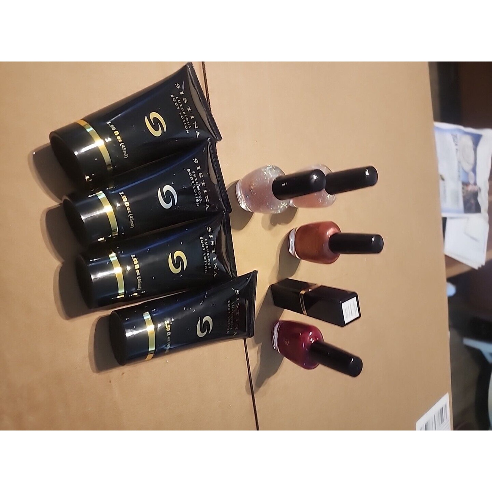 Sistina makeup body lotion, Lipstick Nail Polish Lot