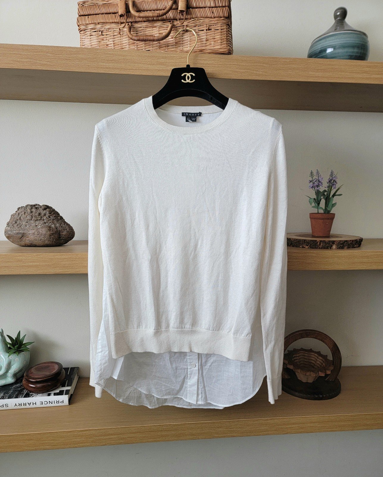 NWOT Theory cashmere sweater shirt
