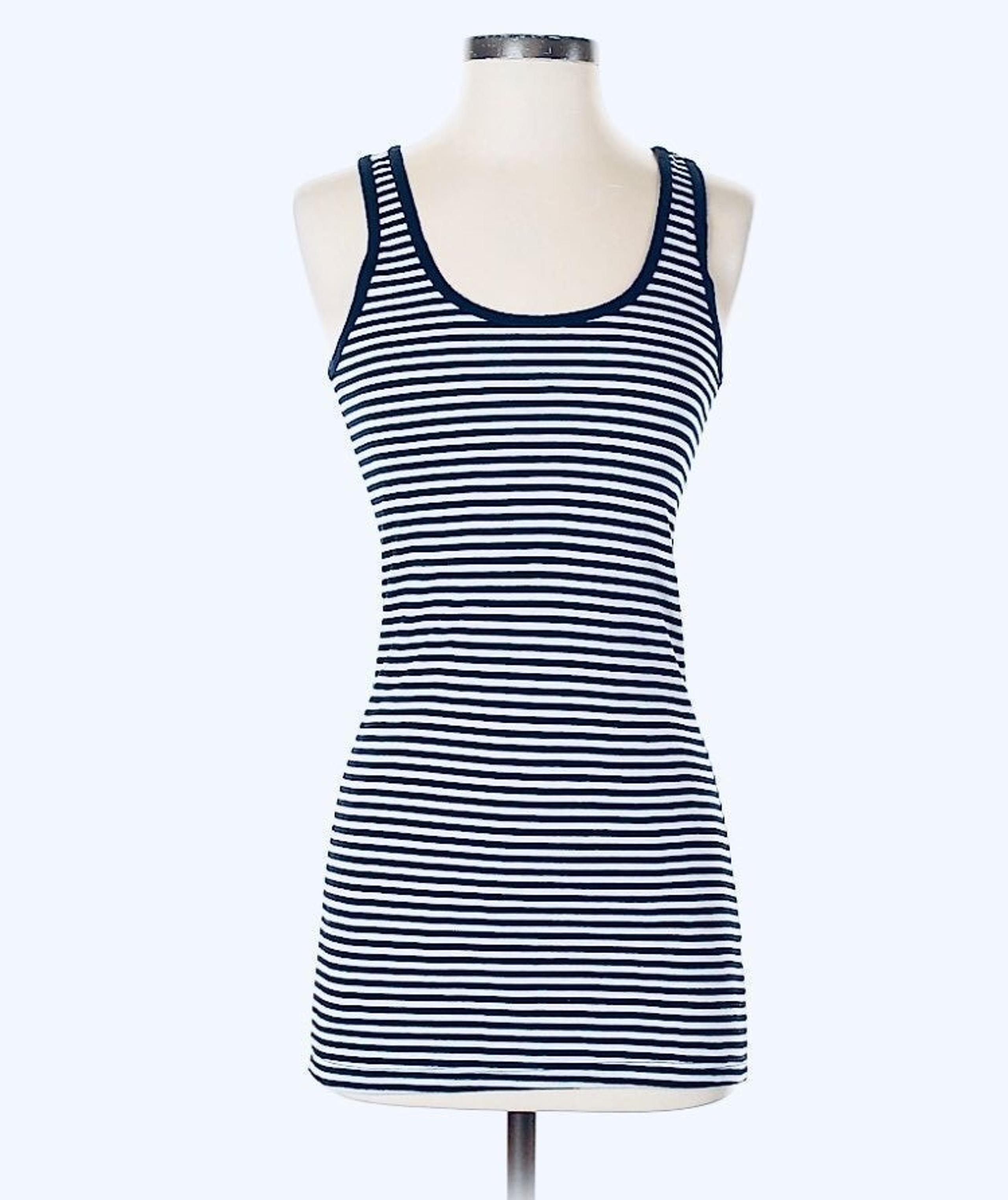 Michael Stars Blue/White Tank Top Shirt