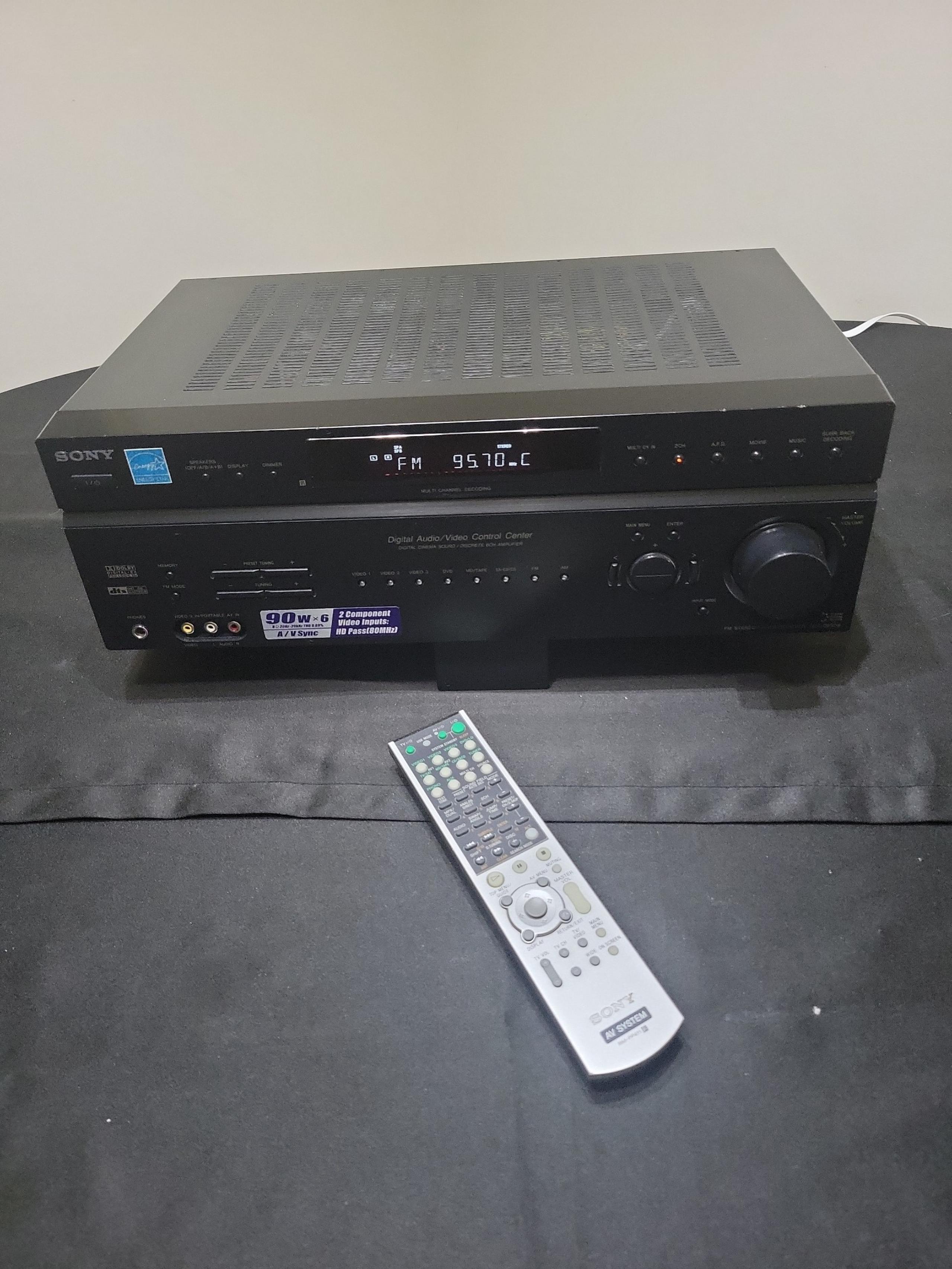 Sony STR-DE598 540W(90w x 6) Digital Audio Control Center/Stereo Receiver
