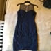Navy Adrianna Pappell Cocktail Dress