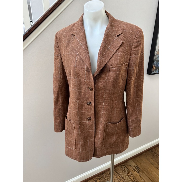 Vintage Paul Stuart Size 44 Wool and Silk Sport Coat Blazer