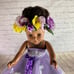 18 inch doll purple gown/dress. Handmade