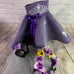 18 inch doll purple gown/dress. Handmade