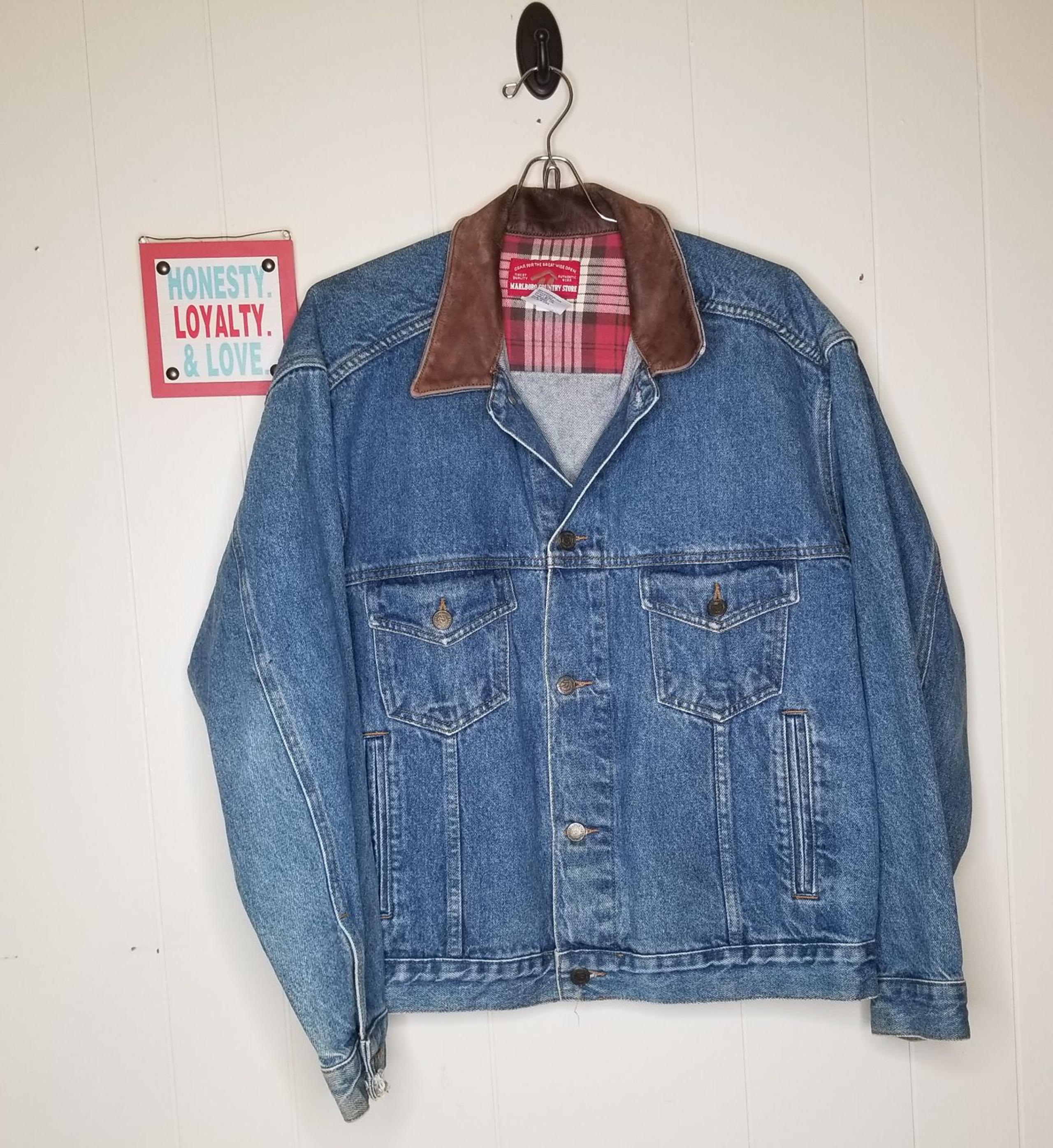 mens Vintage Marlboro Jean Jacket
