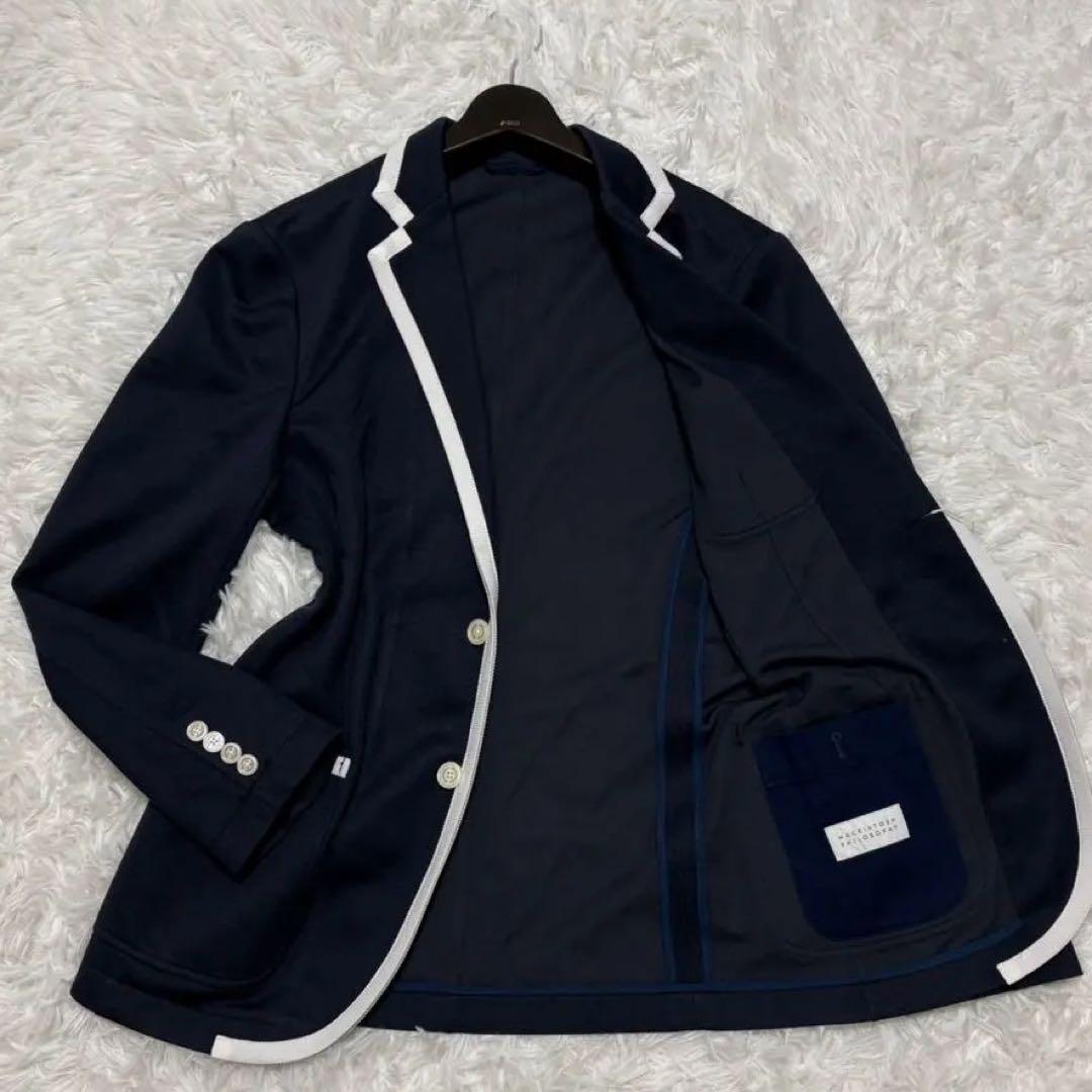 ◎ Brand New with Tag, Navy Stretch, 38 Trim Unconstructed Jacket 1