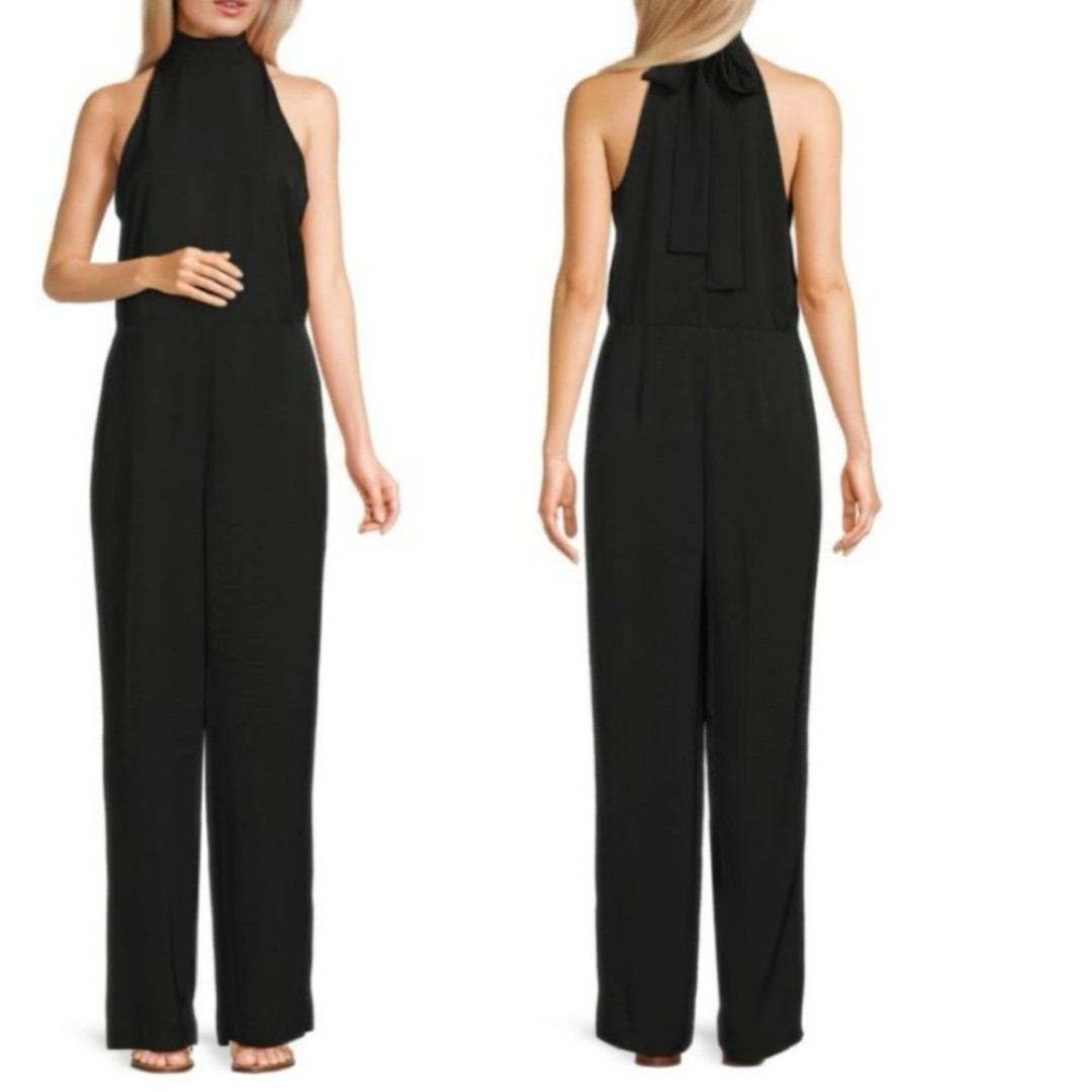 THEORY Turtleneck Jumpsuit Black Womens Size 8