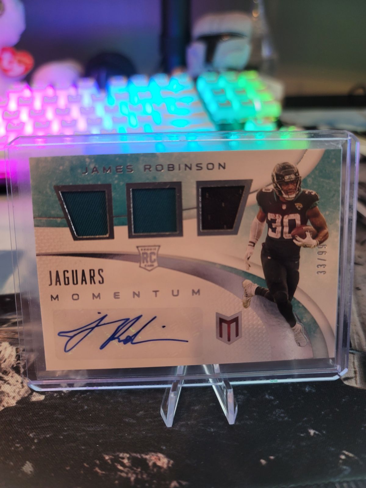 James Robinson Panini Chronicles Auto RC Triple Patch RPA /99