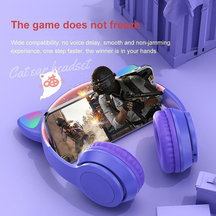 Kids Headphones Wireless Bluetooth Headset LED Lights