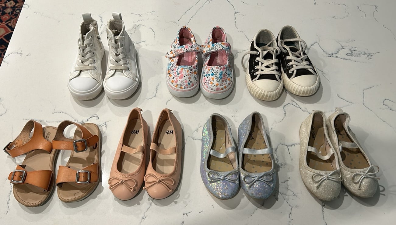 Toddler girl shoes lot- size 8