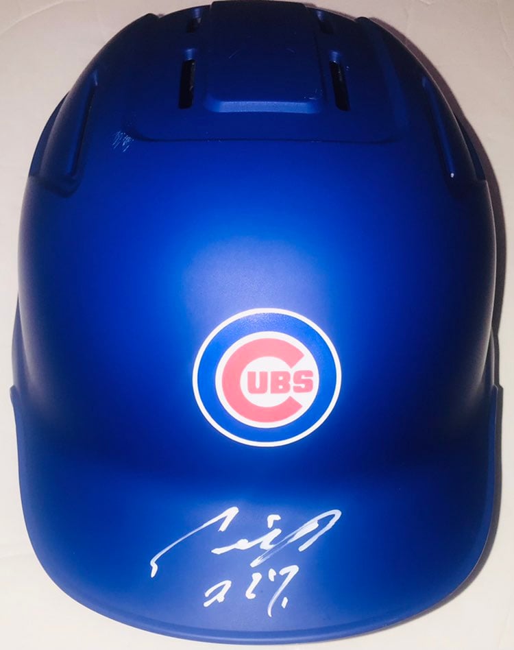 SEIYA SUZUKI CHICAGO CUBS YOUNG STAR SIGNED AUTOGRAPHED F/S BATTING HELMET PROOF