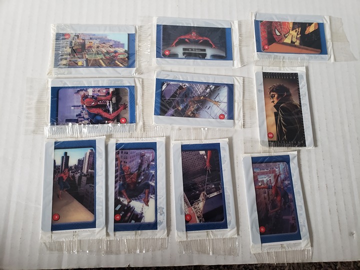 2004 Kelloggs Spider Man 2 Movie 3-D Lenticular 10 Card Set Unused MISP