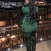 Green Satin Suit