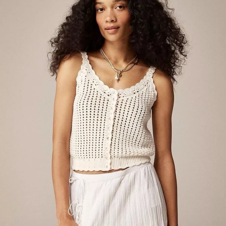 JCrew Crochet Knit Tank