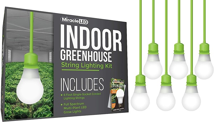 6-Pack LED Grow Light Kit | Full Spectrum | Flexible & Durable | Almost Free Ene
