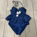 Hot Topic Doctor Who Tardis Peplum Top/Gear Bottom Swim Set Large