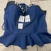 Hot Topic Doctor Who Tardis Peplum Top/Gear Bottom Swim Set Large