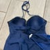 Hot Topic Doctor Who Tardis Peplum Top/Gear Bottom Swim Set Large