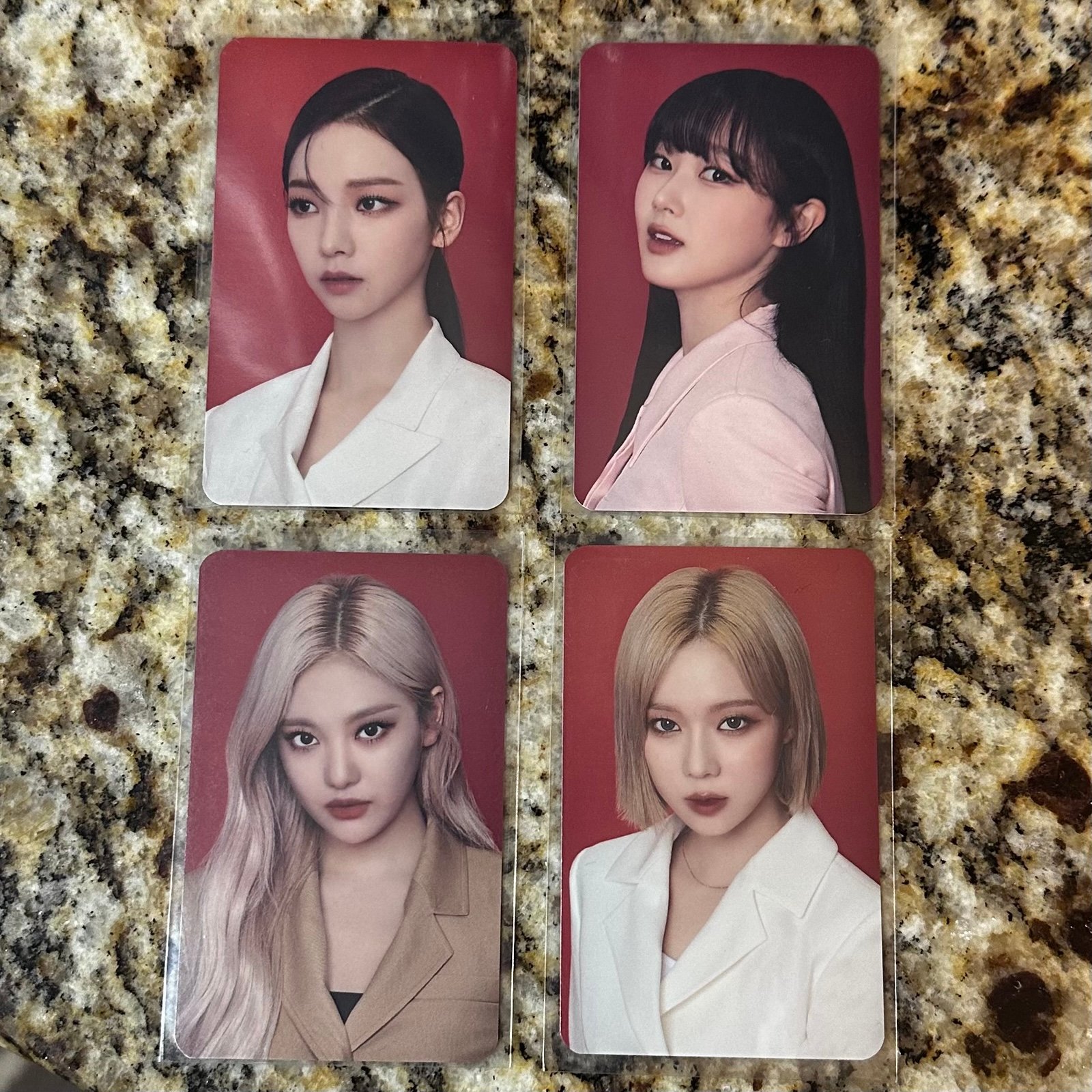 aespa My World pob set from Lotte Duty Free red/black ver.