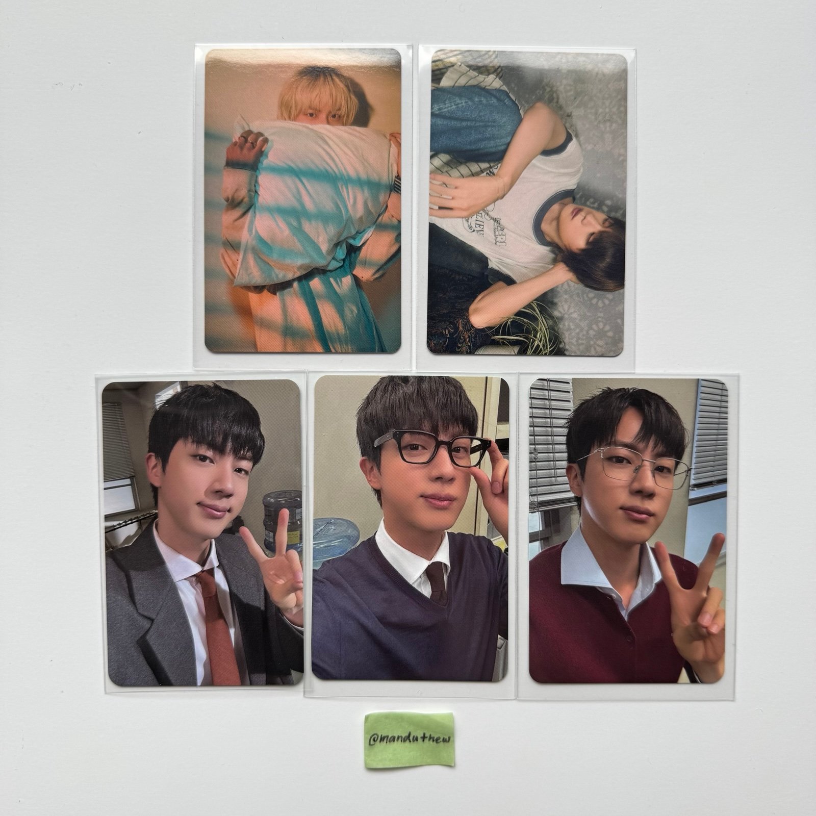 Jin HAPPY UMS Lucky Draw Photocard Set + Imagine ver. Photocard Set [5 PCs]