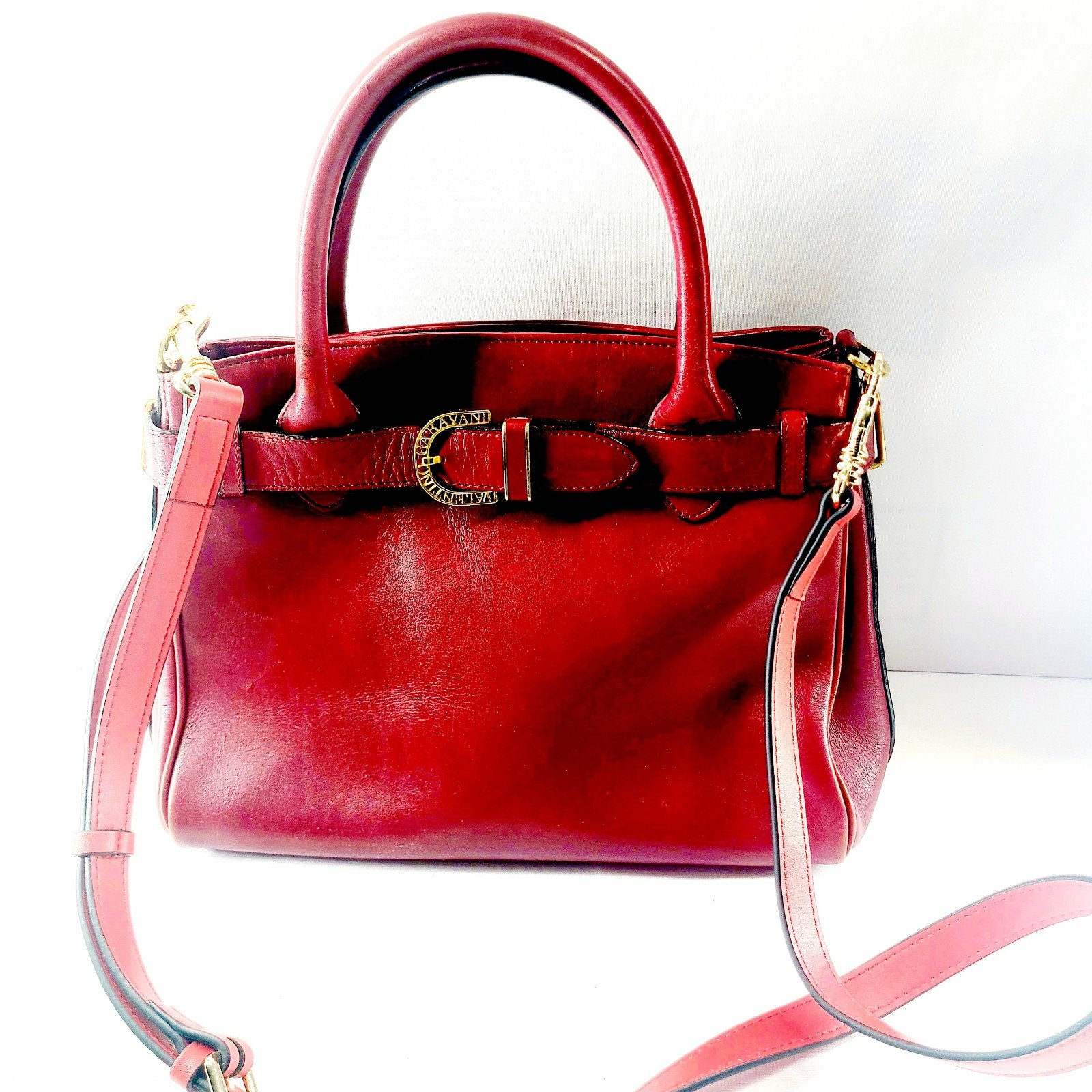 Mario Sabatini Leather Satchel Bag