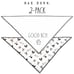 Rae Dunn White and Black Good Boy and Woof 2 Pack Bandanas Size Large/XL