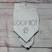 Rae Dunn White and Black Good Boy and Woof 2 Pack Bandanas Size Large/XL