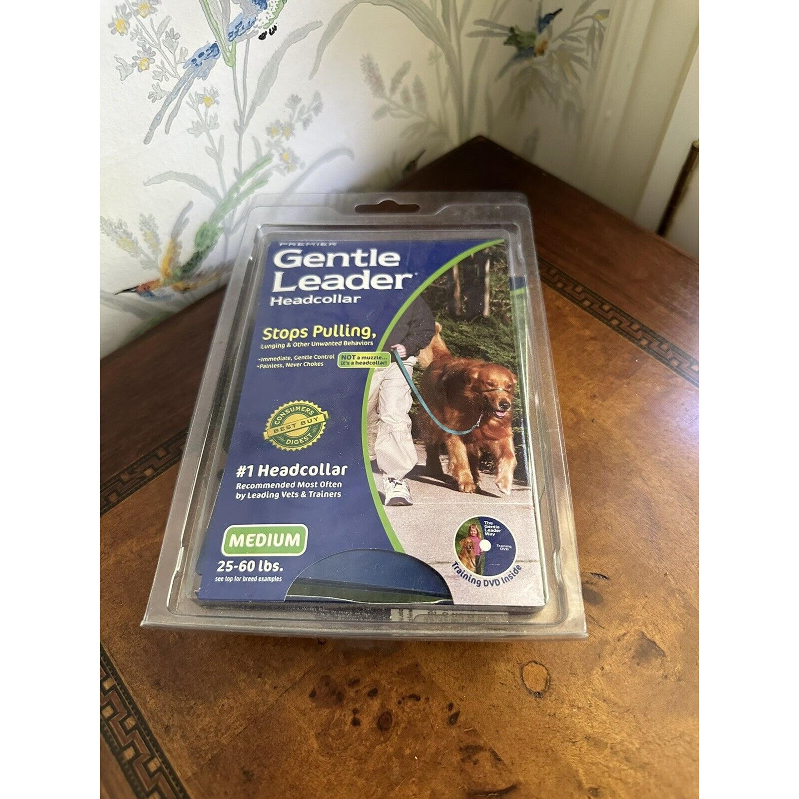 Premier Gentle Leader Head Collar Black Medium Dogs 25-60 Pounds New
