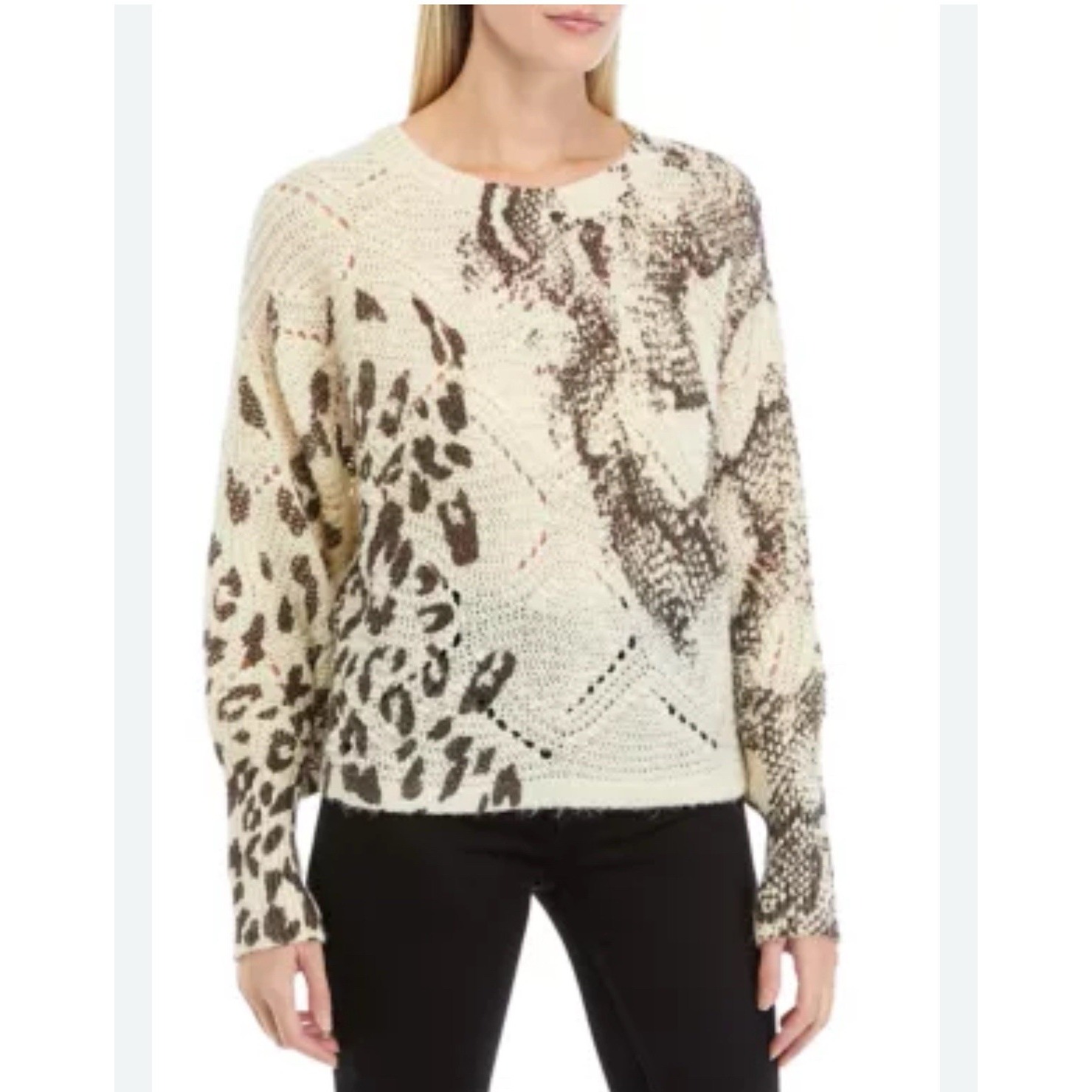 89 XLG Cupio Women's Animal Printed Sweater BELK