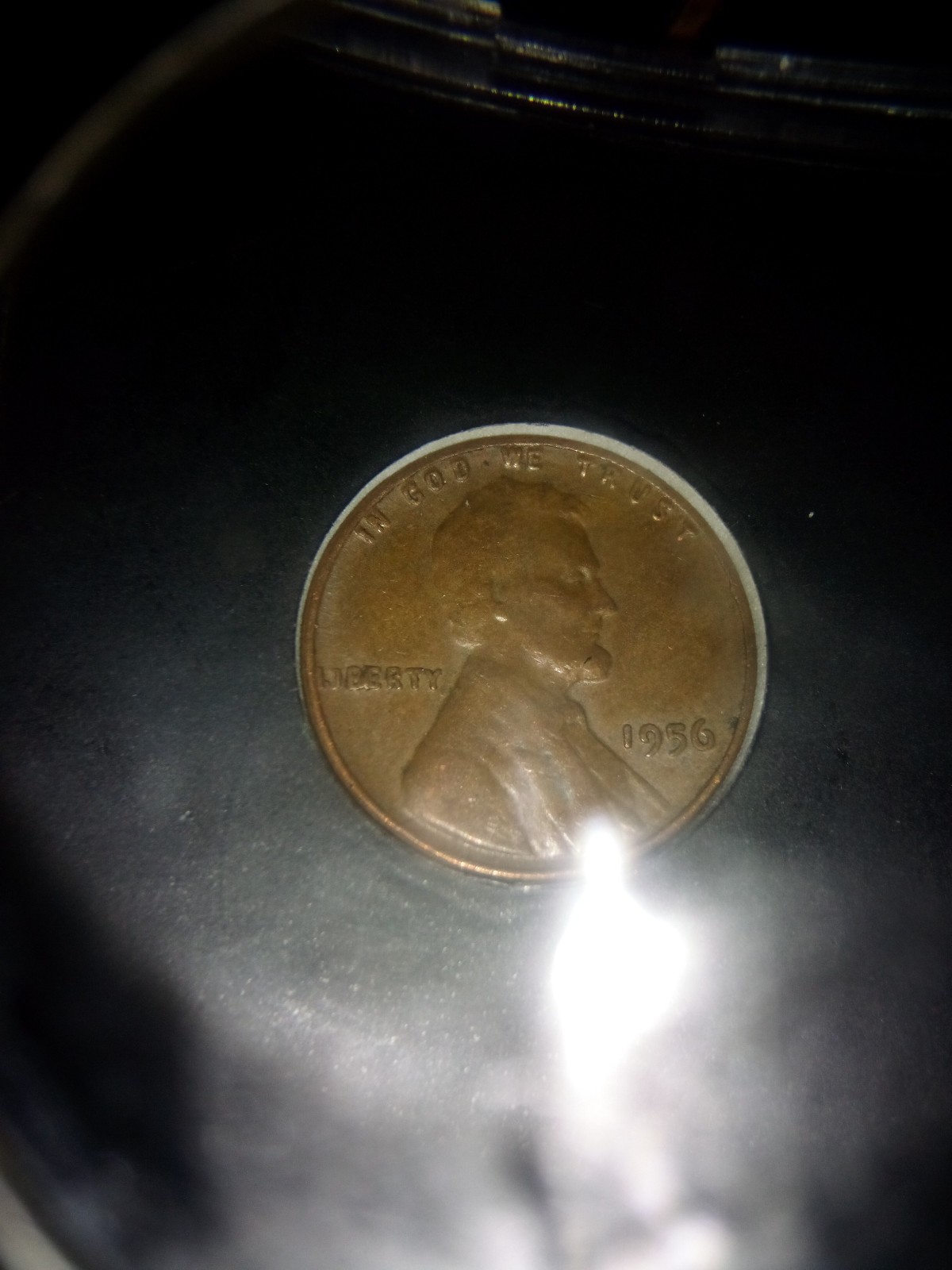 1956 Lincoln wheat cent .(BIE) error.