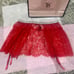 Victoria’s Secret Shine Strap Lace Skirt Rhinestone Garter Belt Lingerie M/L