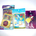 3 Pcs Pokemon Center Pokemon Card Sleeves Pikachu 64 sleeves ,keychain, Morpeko