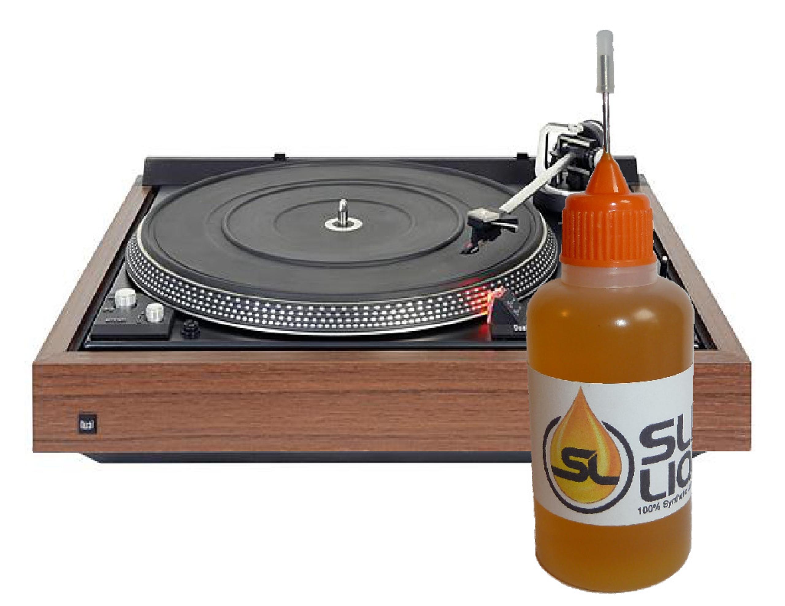 Slick Liquid Lube Bearings, BEST 100% Synthetic Oil for Dual or Any Turntable