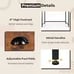 Space Saving Home Computer Desk w/2 Fabric Drawers 4 Hanging Hooks & Metal Frame