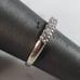 Womens Vintage Estate 14K White Gold Diamond Ring 2.8g E6194