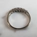 Womens Vintage Estate 14K White Gold Diamond Ring 2.8g E6194