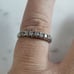 Womens Vintage Estate 14K White Gold Diamond Ring 2.8g E6194