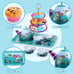 35Pcs Mermaid Tea Party Set for Little Girls, Pretend Tin Teapot Set