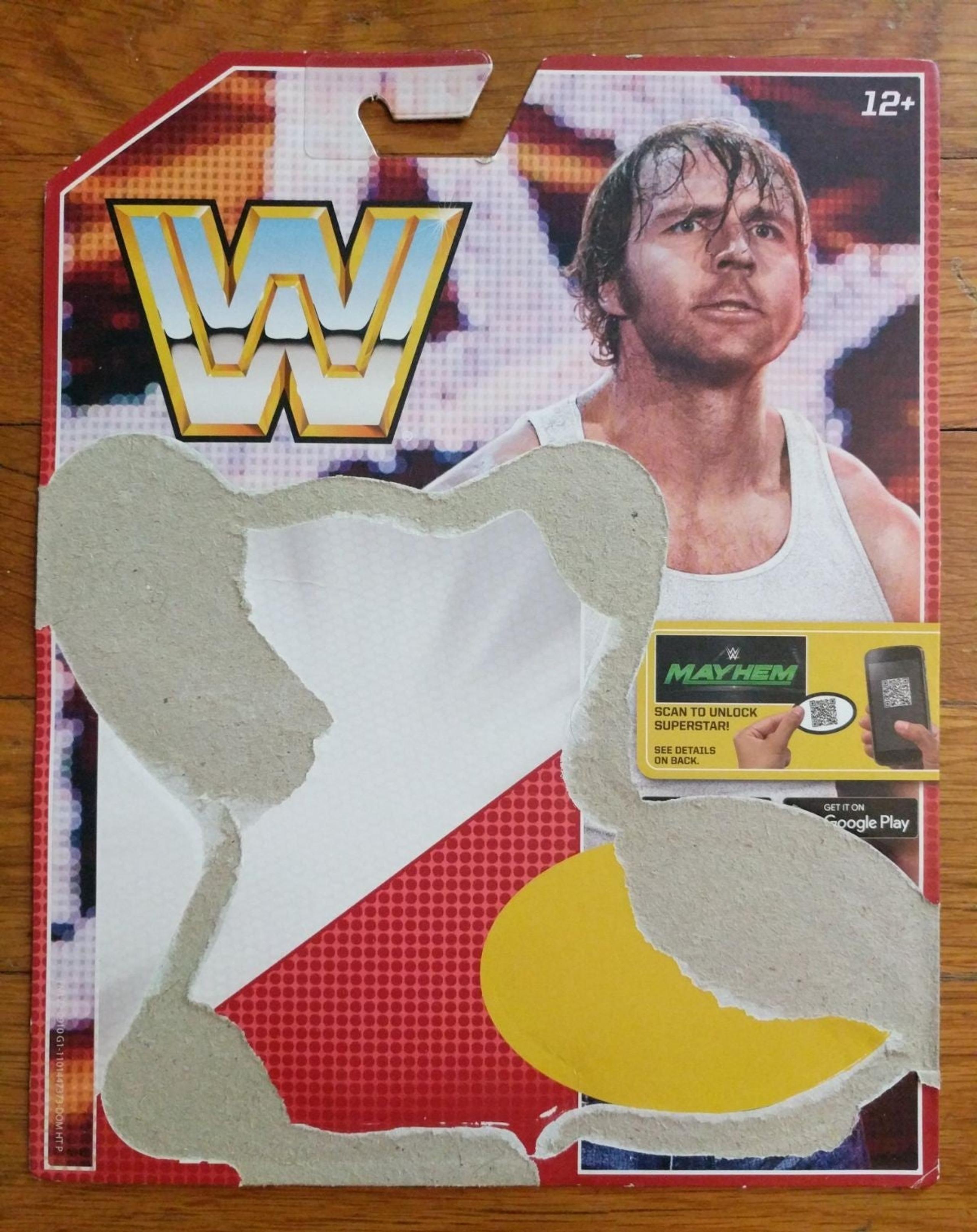 WWE Dean Ambrose Figure Mattel Card Back