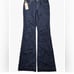 NWT VICTORIA'S SECRET LONDON JEANS Women 6 Ultra VS Uplift Dark Wash Denim Flare